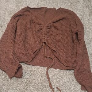 Brown Knit Sweater